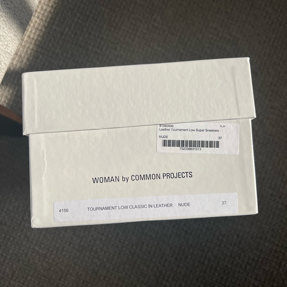 NIB Woman Common Projects Tournament Low Sneakers Nude - Size 37 - Picture 4 of 5